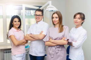 a group of dental assistants smiling